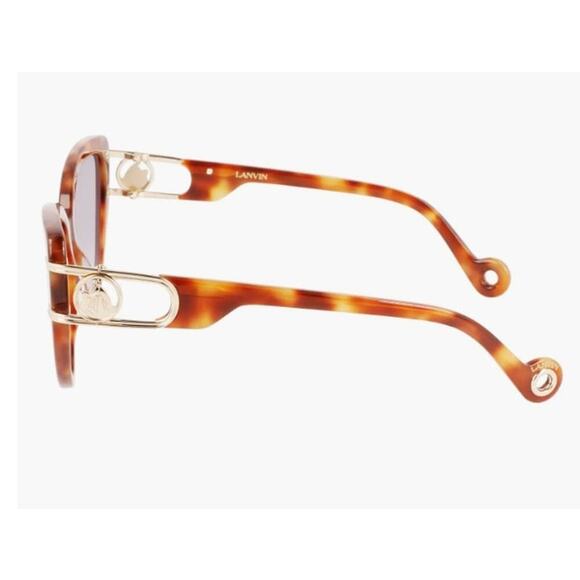 Lanvin Mother & Child 56mm Gradient Cat Eye Sunglasses Light Havana - Picture 5 of 15